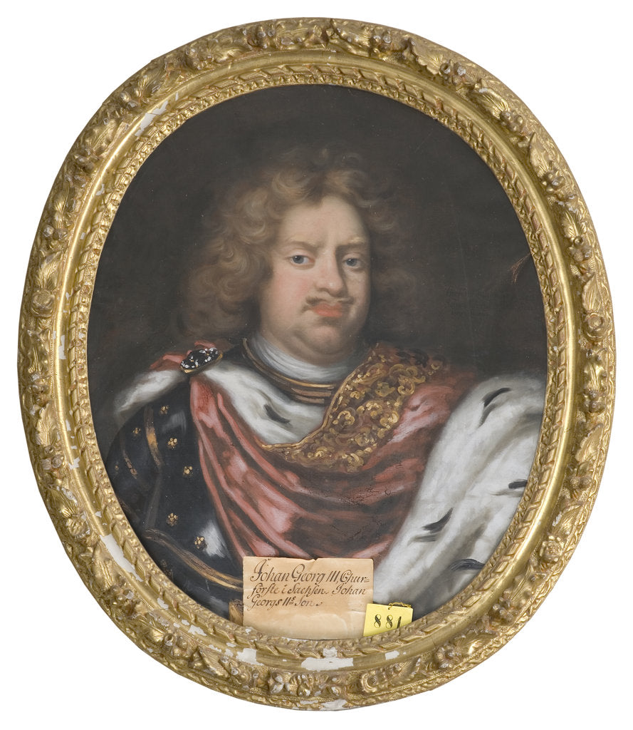 Detail of Portrait of John George III, Elector of Saxony by Anonymous