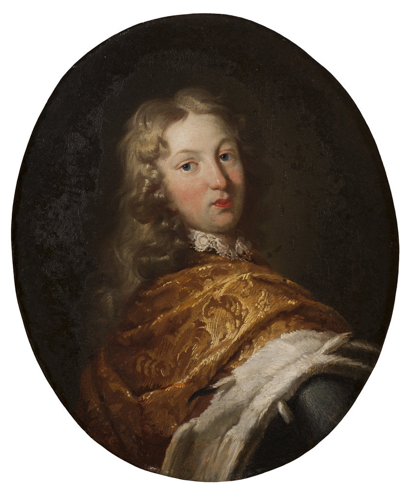 Detail of Portrait of Margrave Charles III William of Baden-Durlach, 1696 by Anonymous