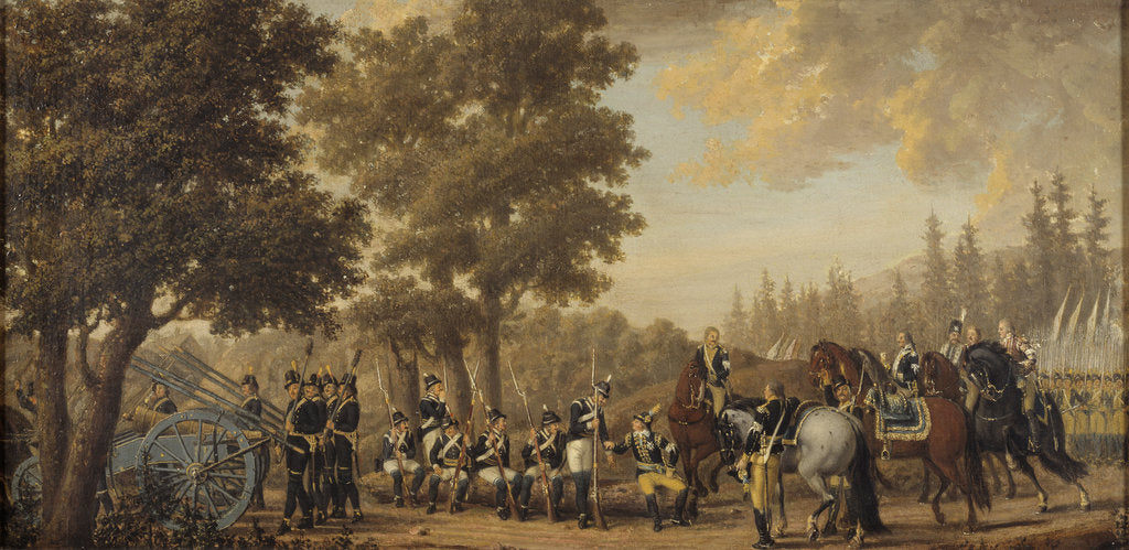 Detail of King Gustav III of Sweden in the Russo-Swedish War, 1789 by Anonymous
