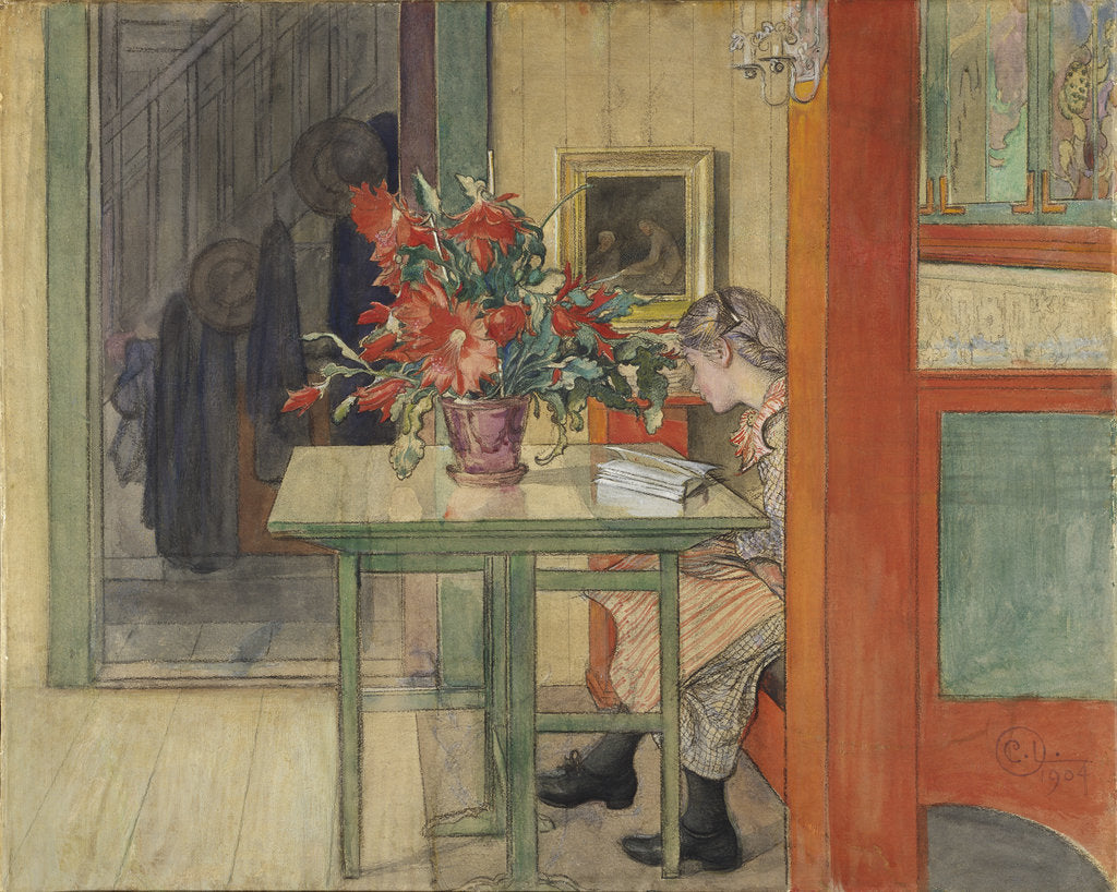 Detail of Lisbeth Reading, 1904 by Anonymous