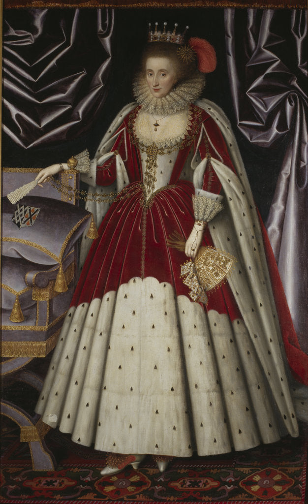 Detail of Portrait of Lucy Russell, Countess of Bedford, née Harington, 1600s by Anonymous