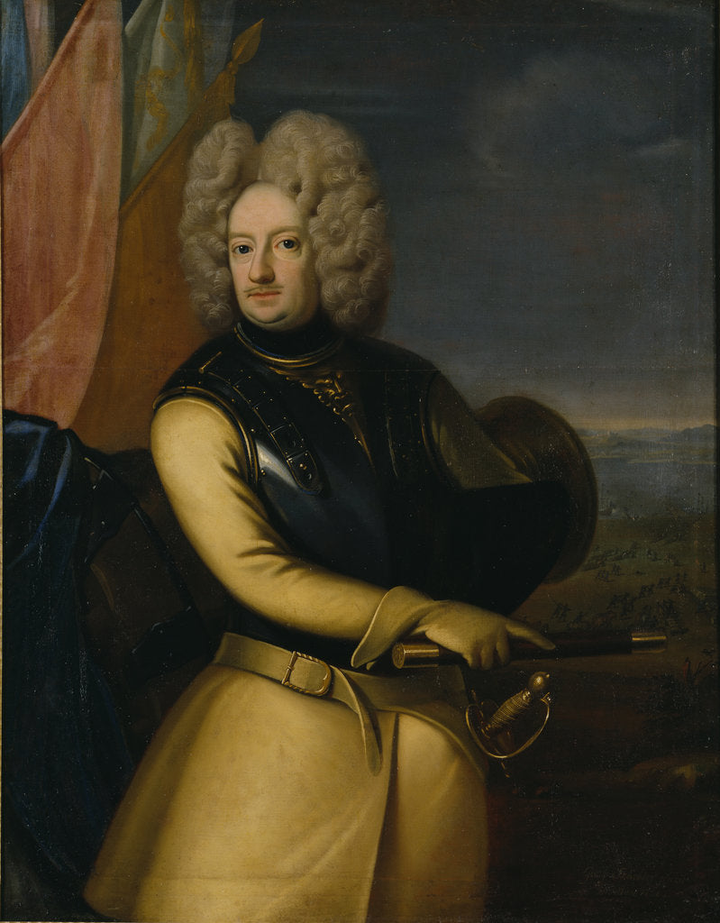 Detail of Portrait of Count Magnus Stenbock, 1708 by Anonymous