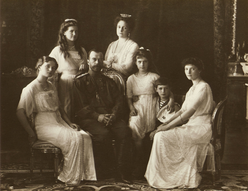 Detail of The Family of Tsar Nicholas II of Russia, 1914 by Anonymous