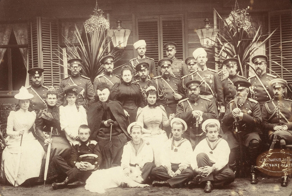 Detail of The Romanovs: The Family of the Emperor Alexander III., 1892 by Anonymous