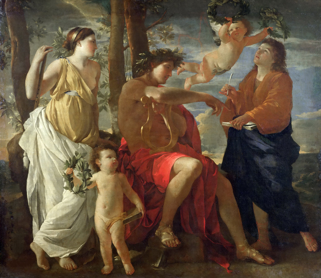 Detail of The Inspiration of the Poet, c. 1629-1630 by Anonymous