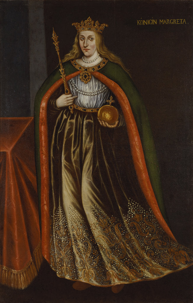Detail of Portrait of Margaret I of Denmark by Anonymous