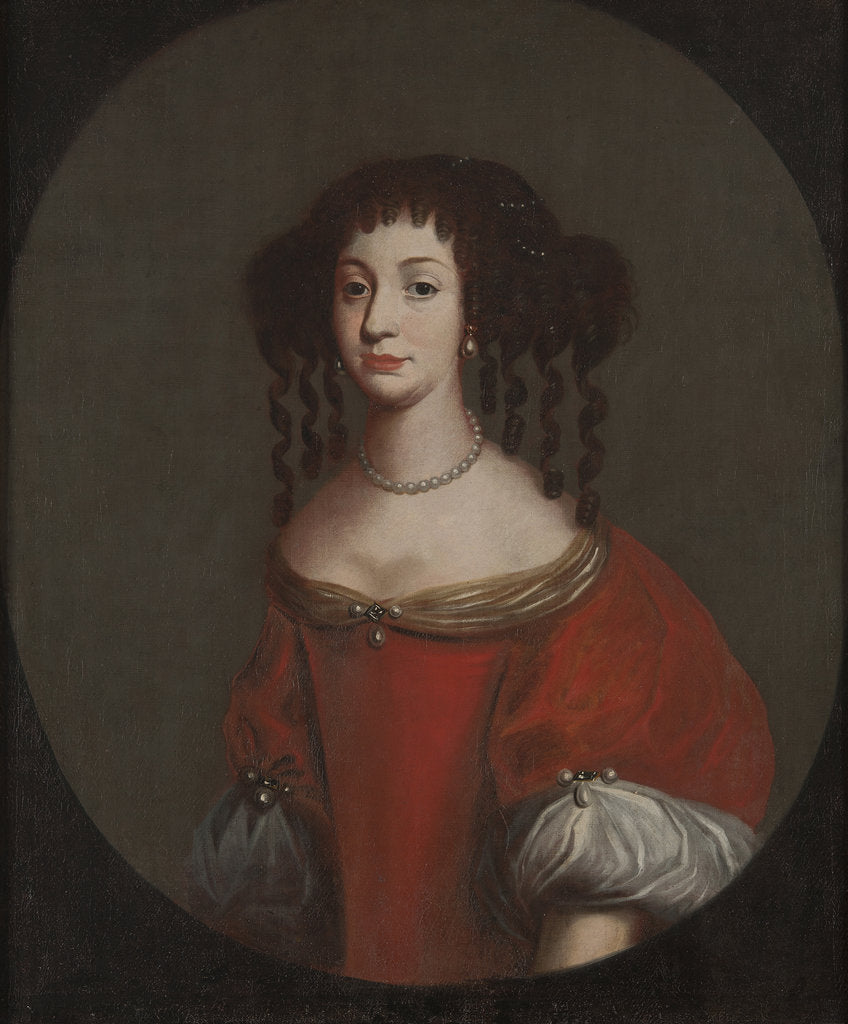 Detail of Portrait of princess Maria Amalia of Courland, Landgravine of Hesse-Kassel by Anonymous