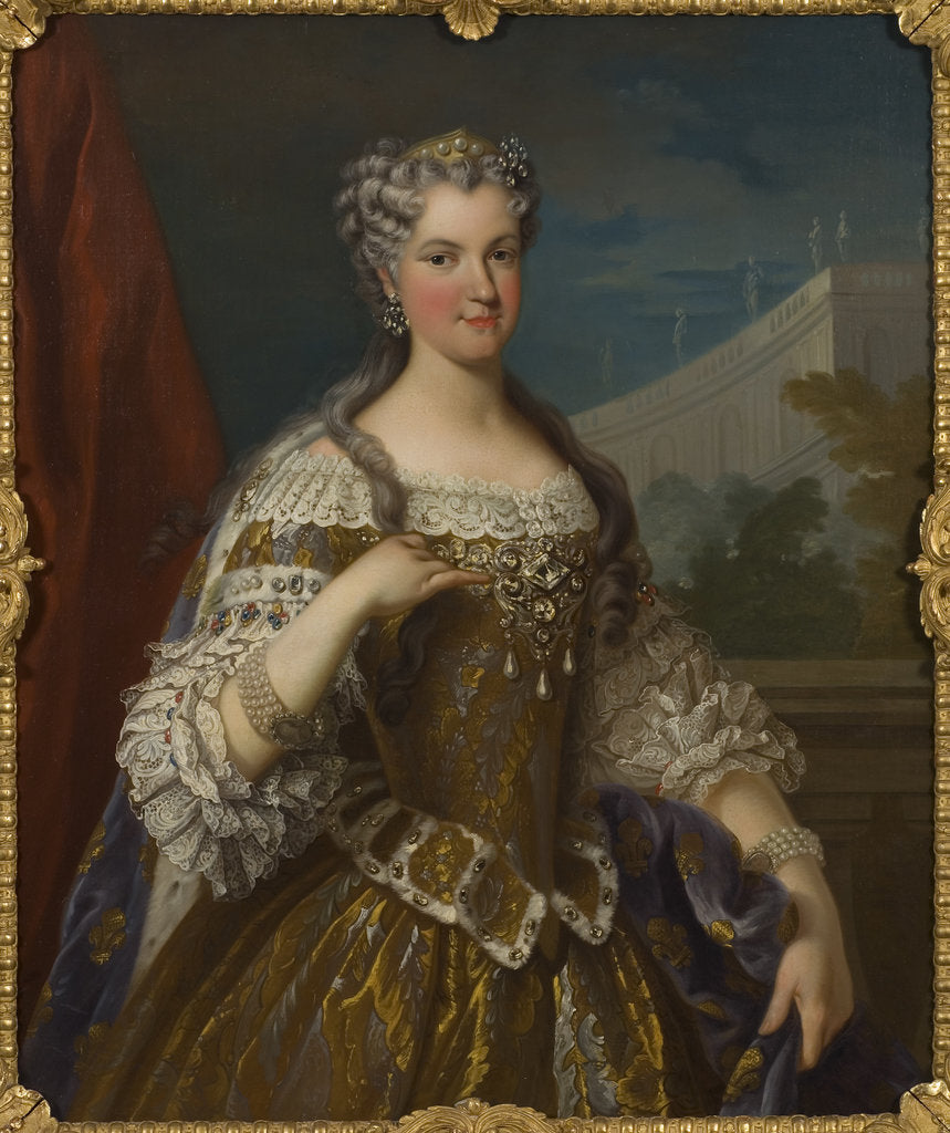 Detail of Portrait of Marie Leszczynska, Queen of France by Anonymous