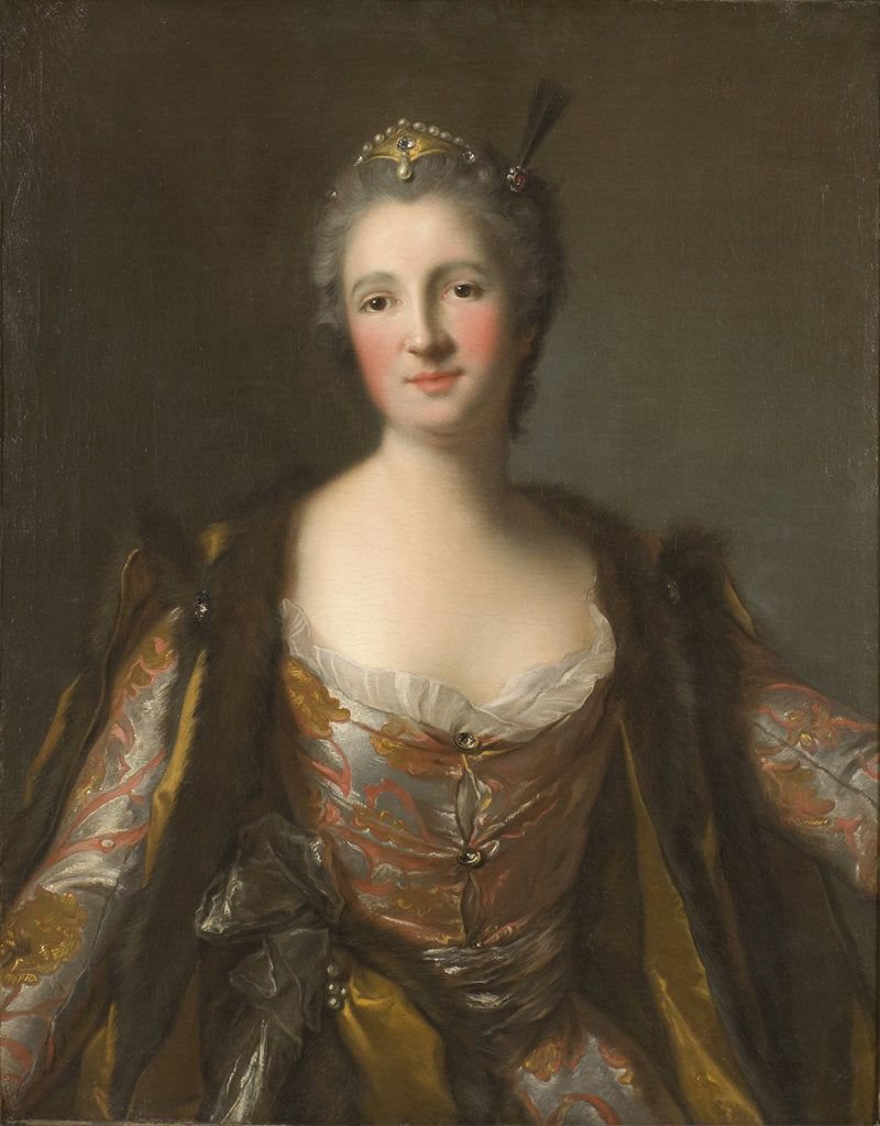 Detail of Elisabeth Marquise de Broglie, née Freiin von Besenval von Brunstatt, as Sultana by Anonymous