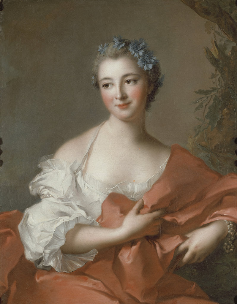 Detail of Élisabeth-Louise Marquise de LHôpital, née de Boullongne by Anonymous