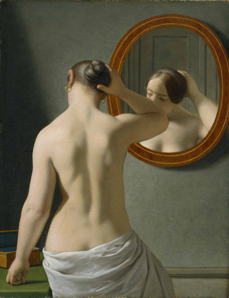 Detail of Nude from behind (Morning toilet), 1841 by Anonymous