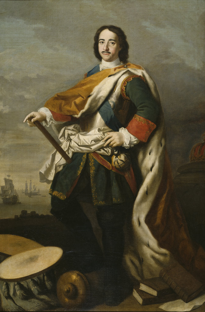 Detail of Portrait of Emperor Peter I the Great by Anonymous
