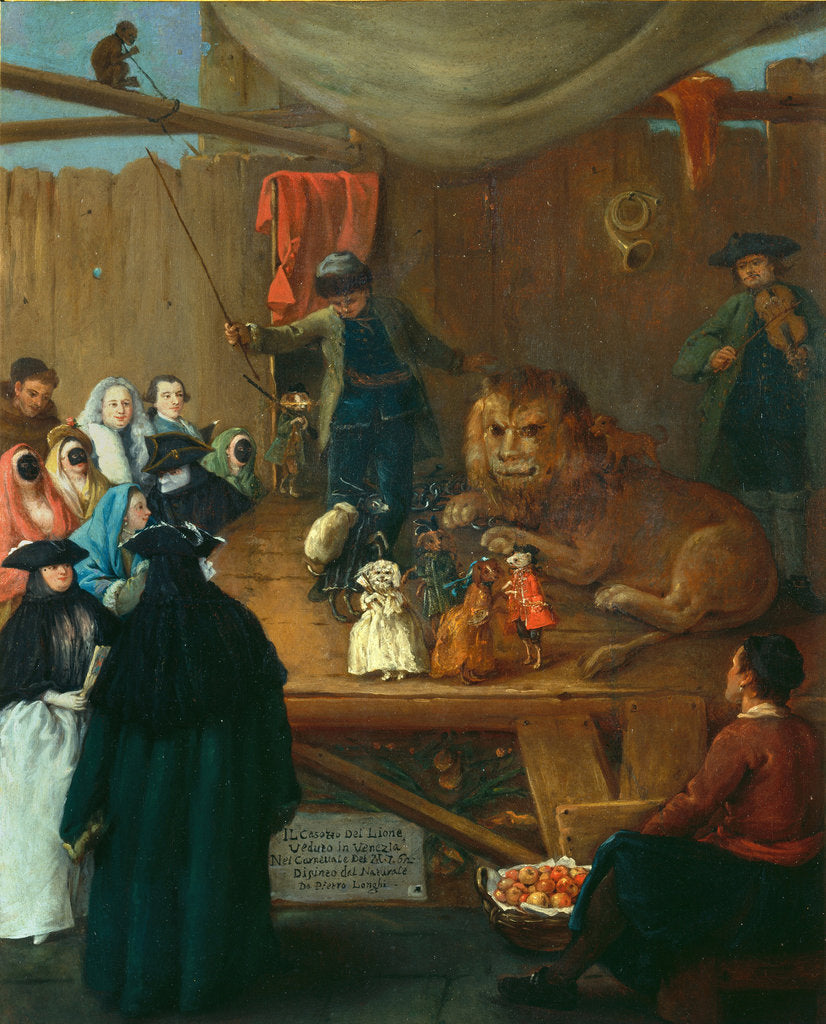 Detail of Lions House or the Venice Carnival, 1762 by Anonymous