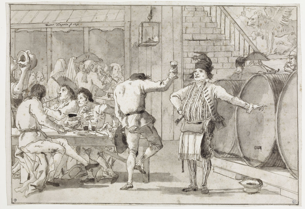 Detail of La Malvasia, 1791 by Anonymous