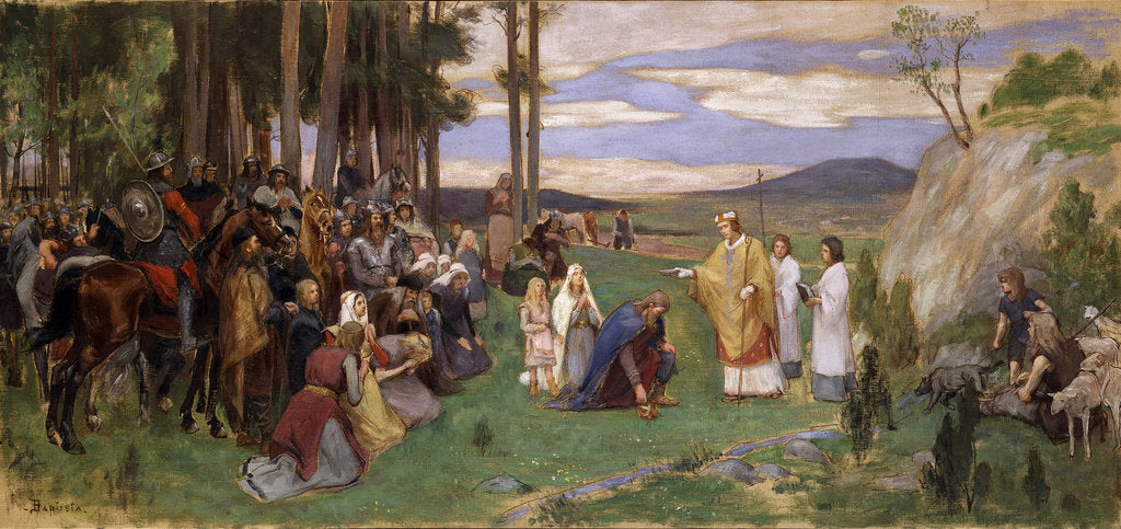 Detail of Ansgar Preaching Christianity by Anonymous