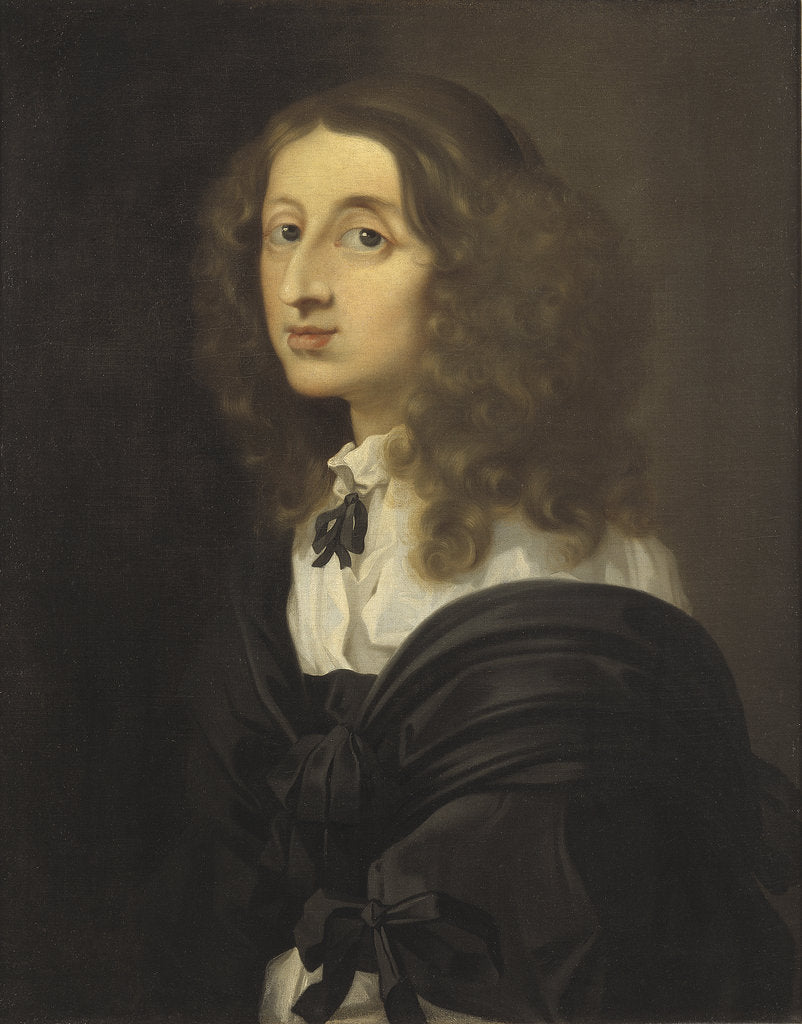 Detail of Portrait of Queen Christina of Sweden by Anonymous