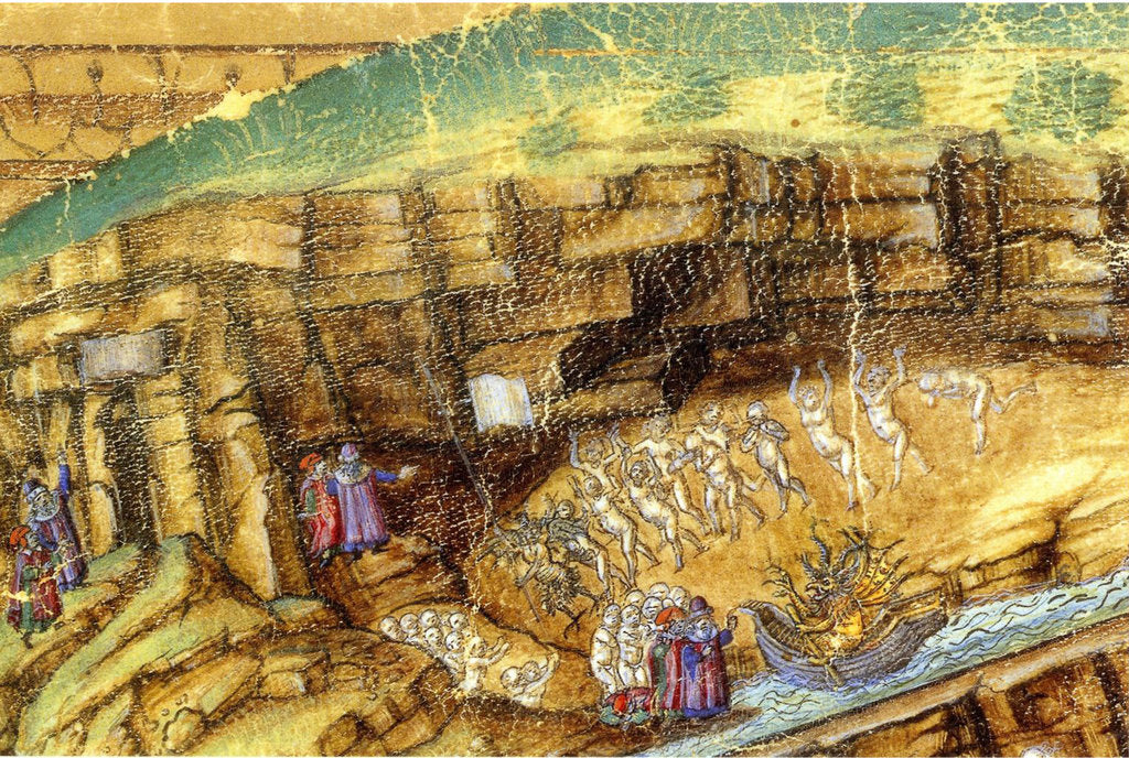 Detail of Inferno. (Abyss of Hell). Illustration to the Divine Comedy by Dante Alighieri (Detail), 1480-1490 by Anonymous