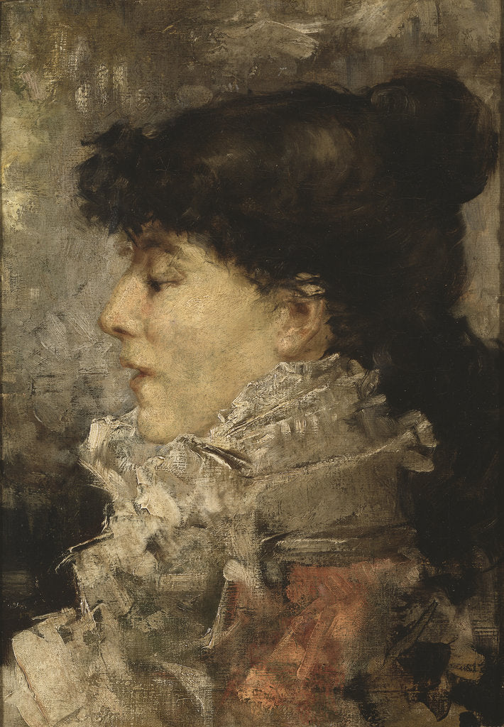 Detail of Portrait of Sarah Bernhardt, 1870s by Anonymous