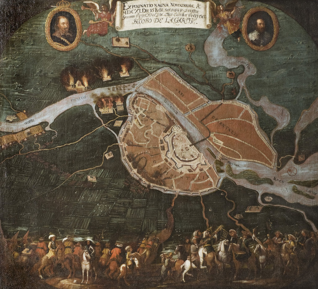 Detail of The battle of Novgorod, 1611, 1698 by Anonymous