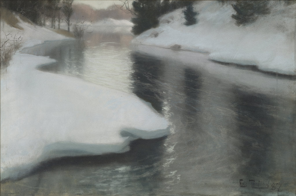 Detail of Spring Thaw, 1887 by Anonymous