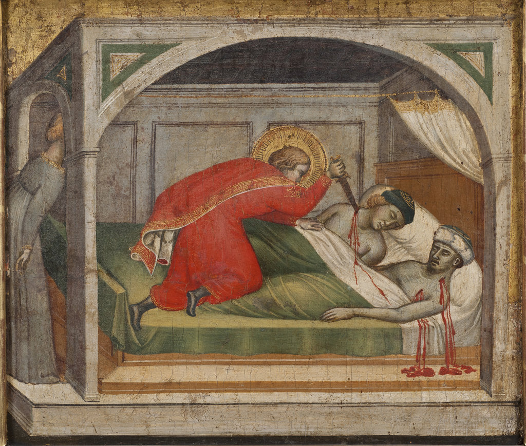 Detail of Saint Julian Having Killed His Parents by Anonymous