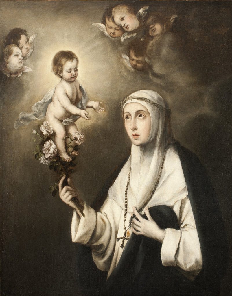 Detail of Saint Rose of Lima by Anonymous