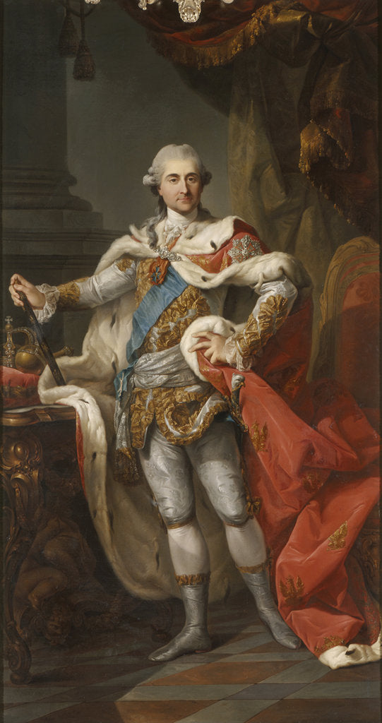Detail of Portrait of Stanislaw II August Poniatowski, King and Grand Duke of the Polish-Lithuanian Commonweal by Anonymous