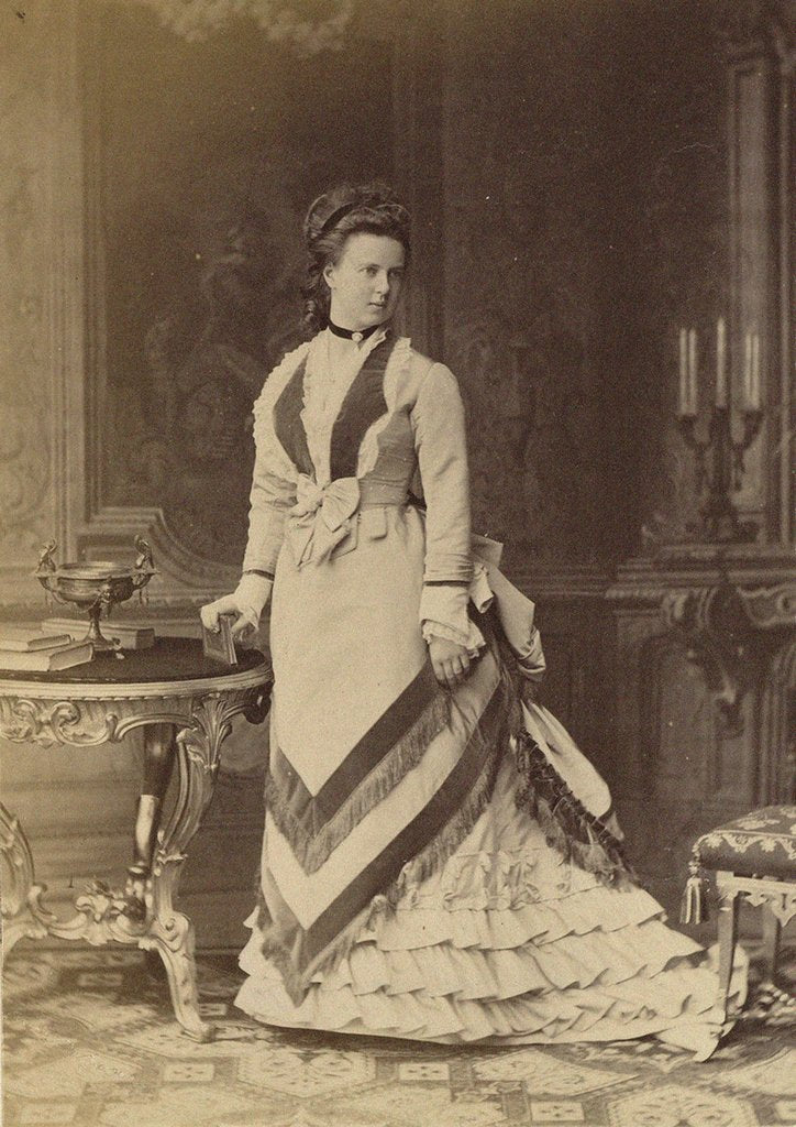 Detail of Portrait of Grand Duchess Maria Alexandrovna of Russia, Duchess of Saxe-Coburg and Gotha by Anonymous