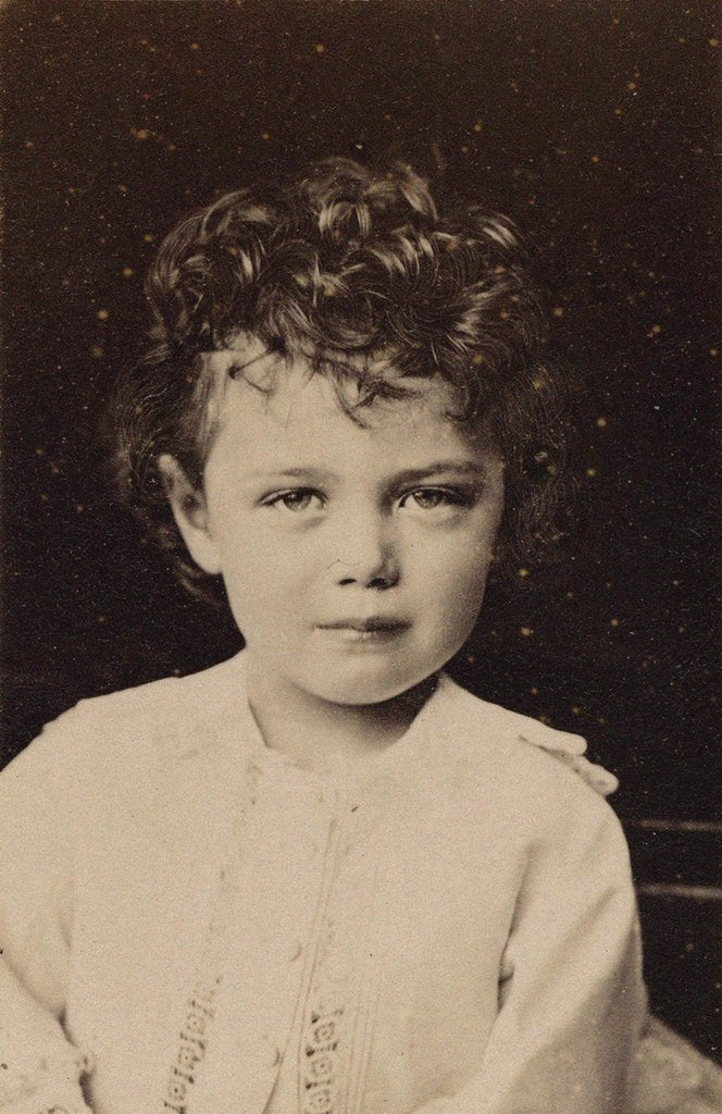 Detail of Portrait of Tsarevich Nicholas Aleksandrovich as Child, 1873 by Anonymous
