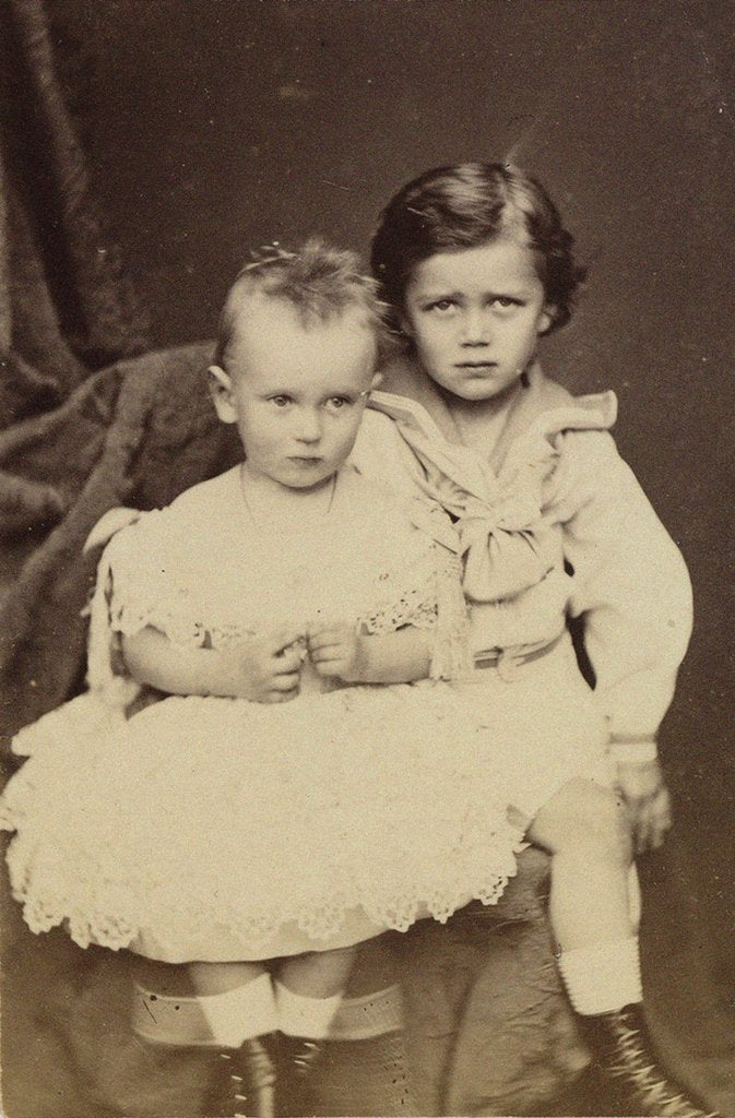 Detail of Portrait of Grand Dukes George Alexandrovich of Russia and Nicholas Aleksandrovich of Ru by Anonymous