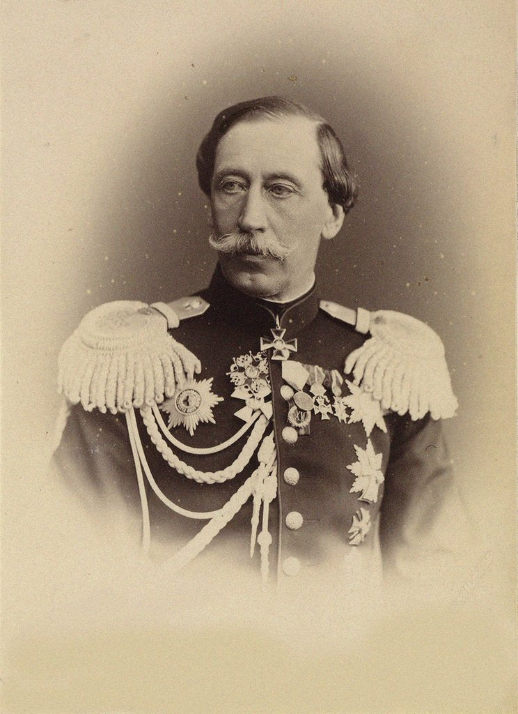 Detail of Portrait of Prince Vladimir Ivanovich Baryatinsky, 1874 by Anonymous