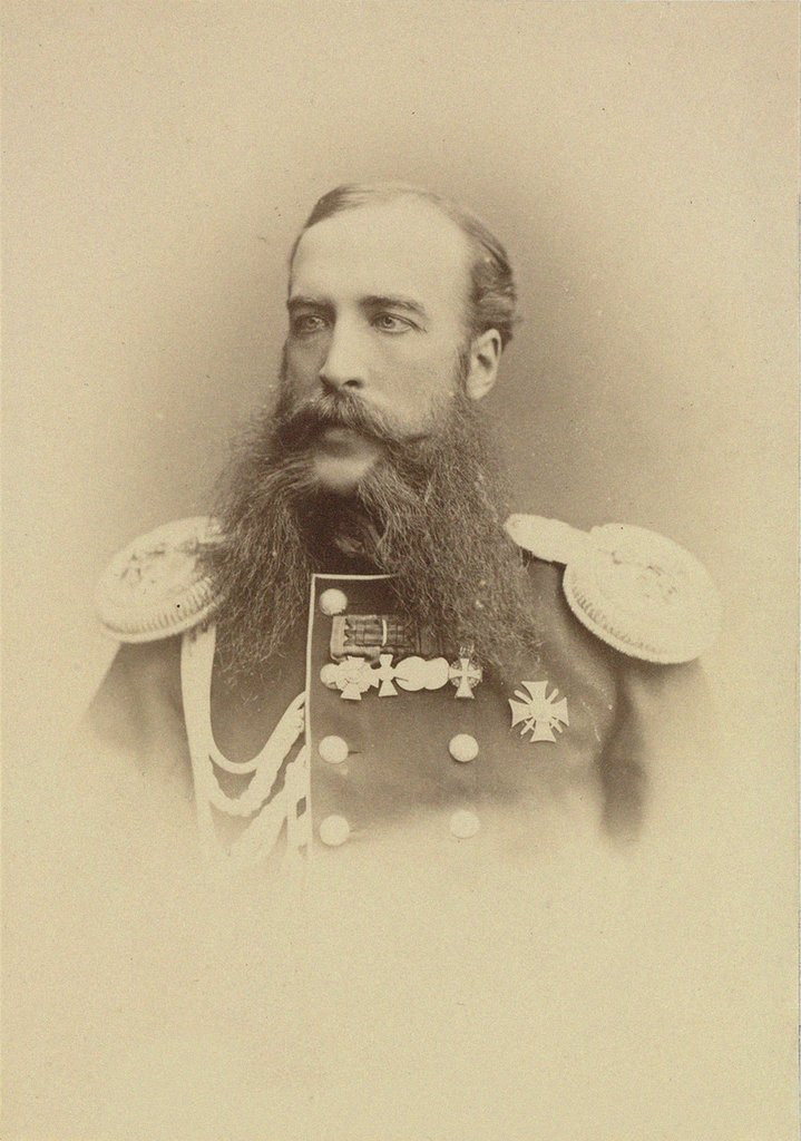 Detail of Portrait of Prince Nikolai Sergeevich Dolgorukov, c. 1880 by Anonymous
