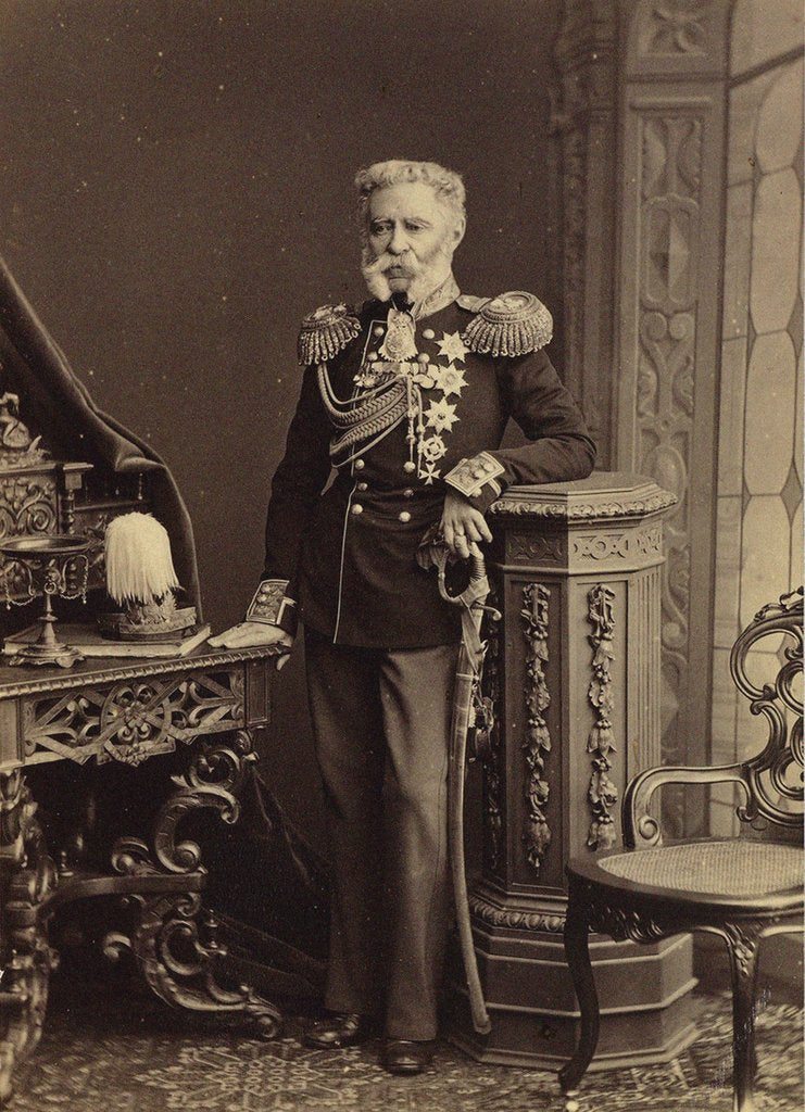 Detail of Portrait of Count Vladimir Fyodorovich Adlerberg, 1874 by Anonymous