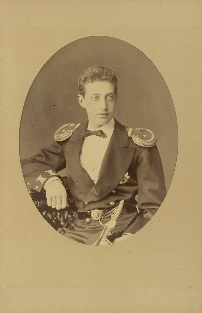 Detail of Portrait of Grand Duke Constantine Constantinovich of Russia, c. 1874 by Anonymous