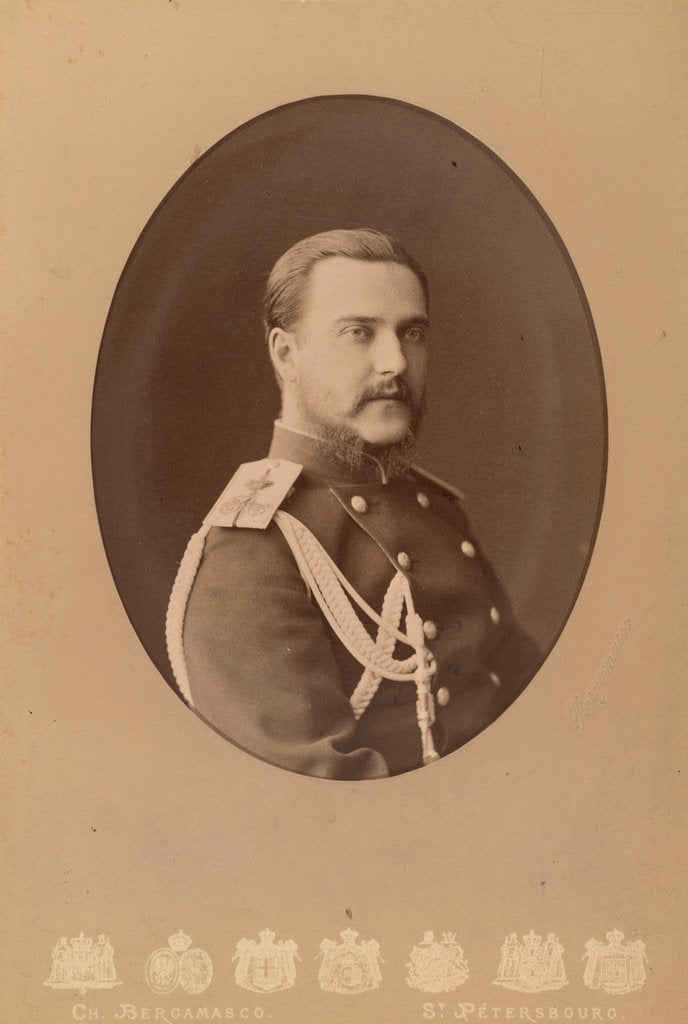 Detail of Portrait of George Maximilianovich, 6th Duke of Leuchtenberg, Prince Romanovsky, c. 1880 by Anonymous