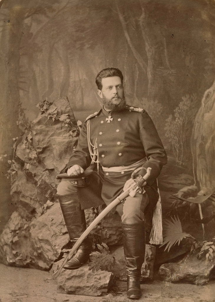 Detail of Portrait of Grand Duke Vladimir Alexandrovich of Russia, ca 1878 by Anonymous