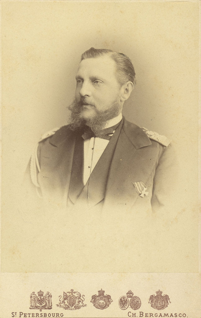 Detail of Portrait of Grand Duke Konstantin Nikolayevich of Russia, ca 1865 by Anonymous