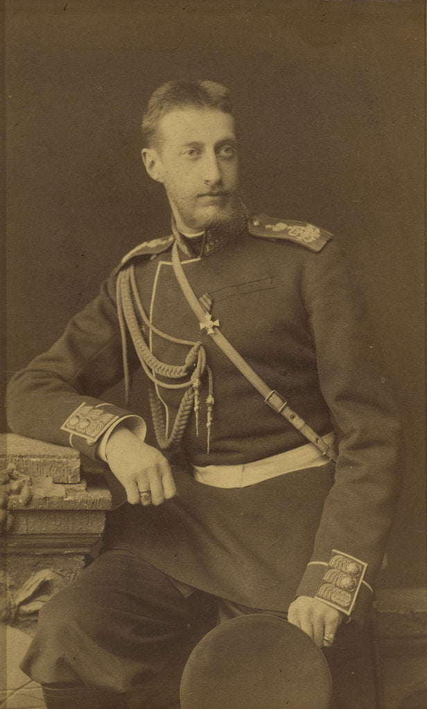 Detail of Portrait of Grand Duke Constantine Constantinovich of Russia, c. 1880 by Anonymous