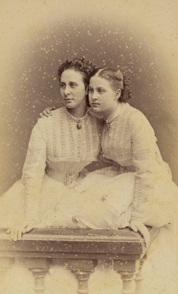 Detail of Portrait of Grand Duchess Alexandra Iosifovna and Grand Duchess Olga Constantinovna of R by Anonymous