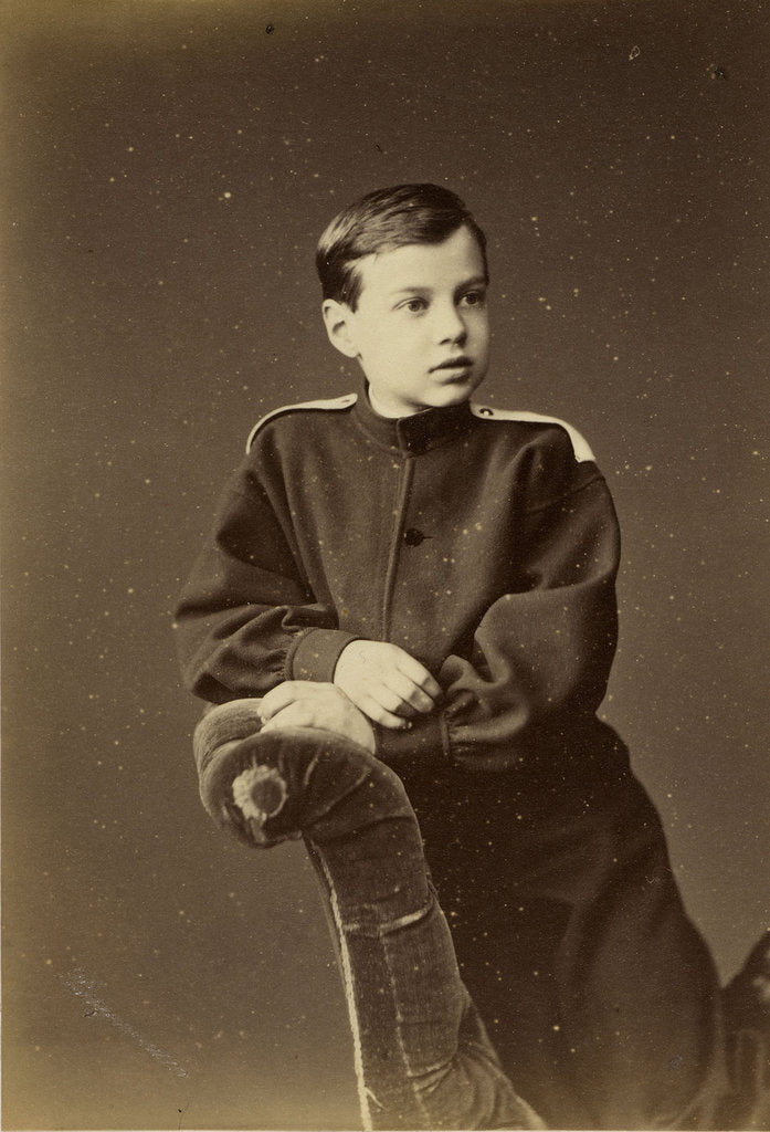 Detail of Portrait of Grand Duke Dmitry Konstantinovich of Russia, 1874 by Anonymous