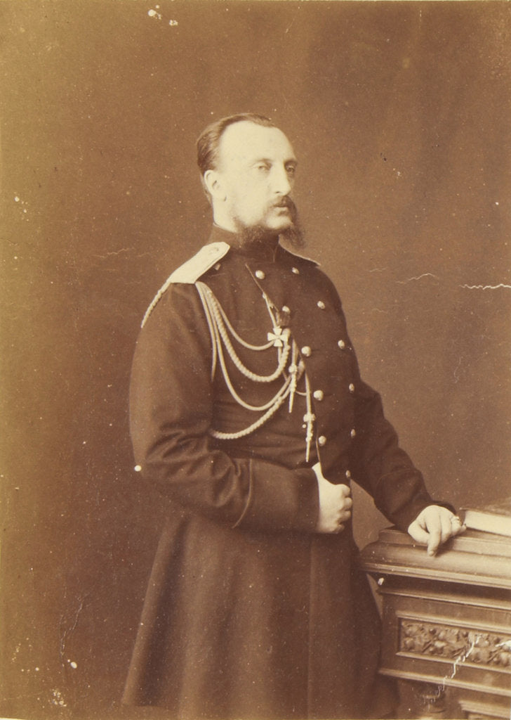 Detail of Portrait of Grand Duke Nicholas Nikolaevich (the Elder) of Russia, c. 1874 by Anonymous