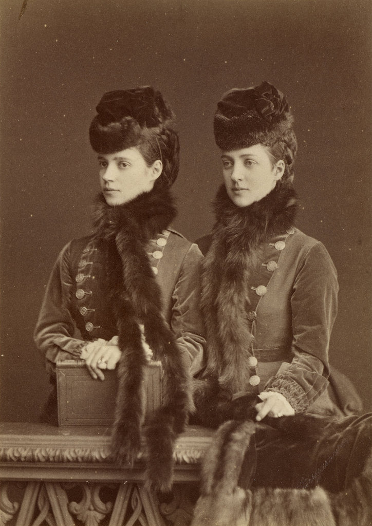 Detail of Tsesarevna Maria Feodorovna, later Empress of Russia, and the Princess of Wales (1844-19 by Anonymous