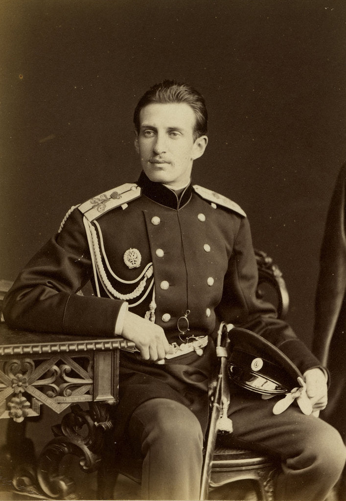Detail of Portrait of Grand Duke Nicholas Constantinovich of Russia, 1874 by Anonymous