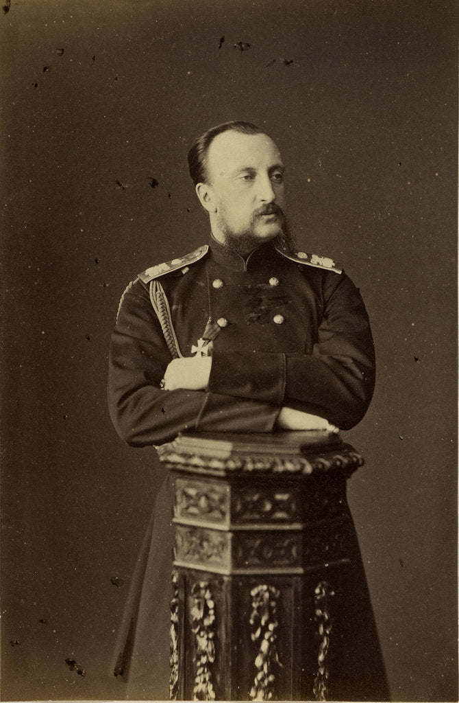 Detail of Portrait of Grand Duke Nicholas Nikolaevich (the Elder) of Russia, 1874 by Anonymous