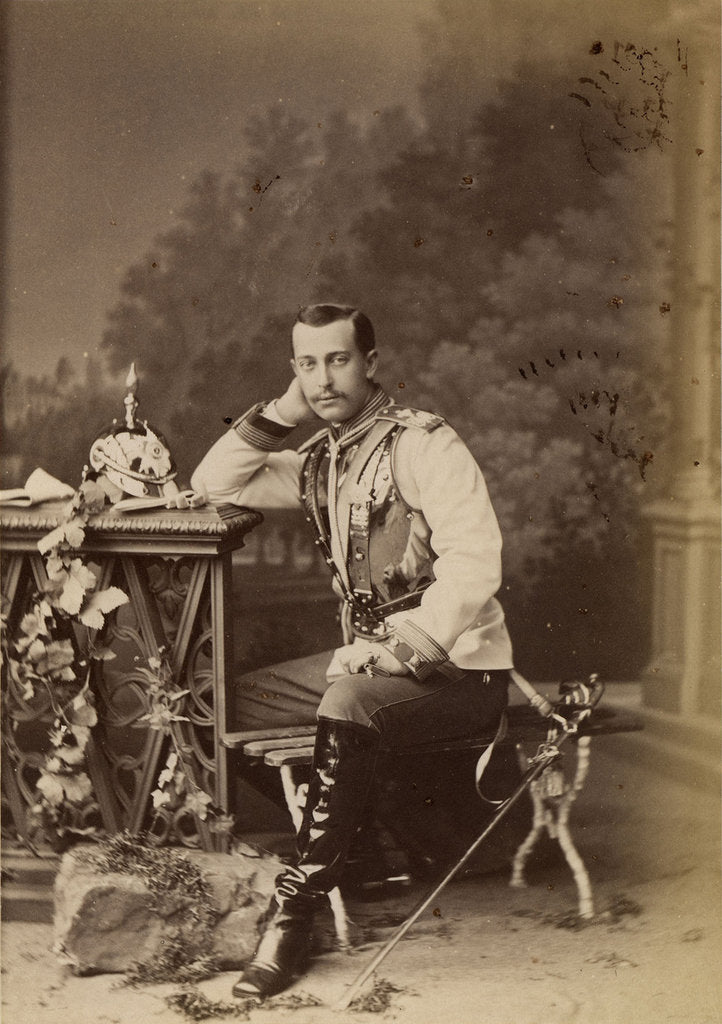 Detail of Portrait of Grand Duke Sergei Maximilianovich of Leuchtenberg, 1873 by Anonymous