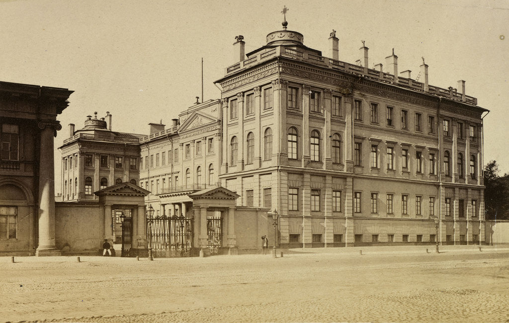 Detail of The Anichkov Palace in Saint Petersburg, 1874 by Anonymous
