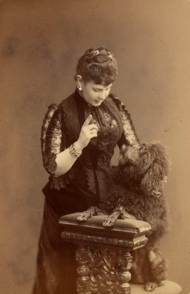 Detail of Grand Duchess Maria Pavlovna of Russia, ca 1885 by Anonymous