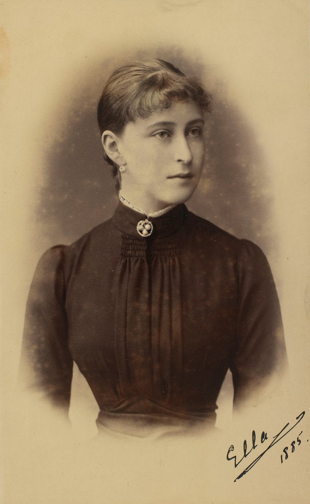 Detail of Portrait of Grand Duchess Elizaveta Fyodorovna, Princess Elizabeth of Hesse and by Rhine by Anonymous