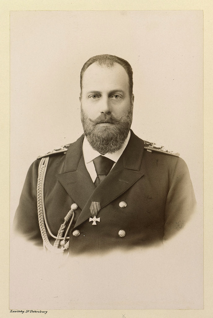 Detail of Portrait of Grand Duke Alexei Alexandrovich of Russia, ca 1894 by Anonymous