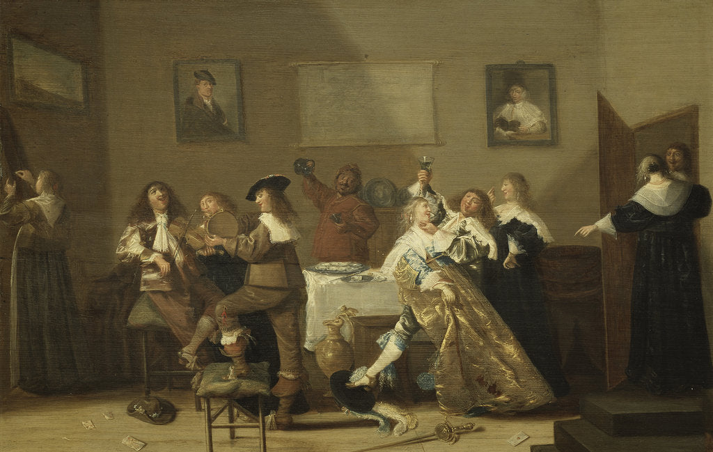 Detail of Tavern Scene, 1639 by Anonymous